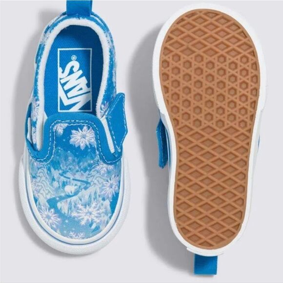 Vans Infant Slip-On V Crib Shoes- Winter Wonderland - Picture 1 of 8